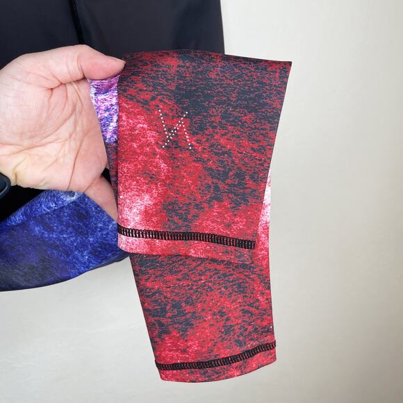 Vie Active Rockell Ocean Galaxy Ombre Mid Rise Full Length Leggings Tights Small - Picture 9 of 14